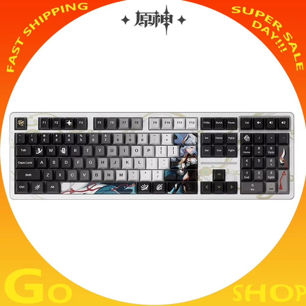 Genshin Impact Shenhe Gaming Mechanical Keyboard Wired 108keys Keyboard Pbt Customization Keyboard Rgb Hot swapp For Gamer Gifts
Genshin Impact Shenhe Gaming Mechanical Keyboard Wired 108keys Keyboard Pbt Customization Keyboard Rgb Hot swapp For Gamer Gifts