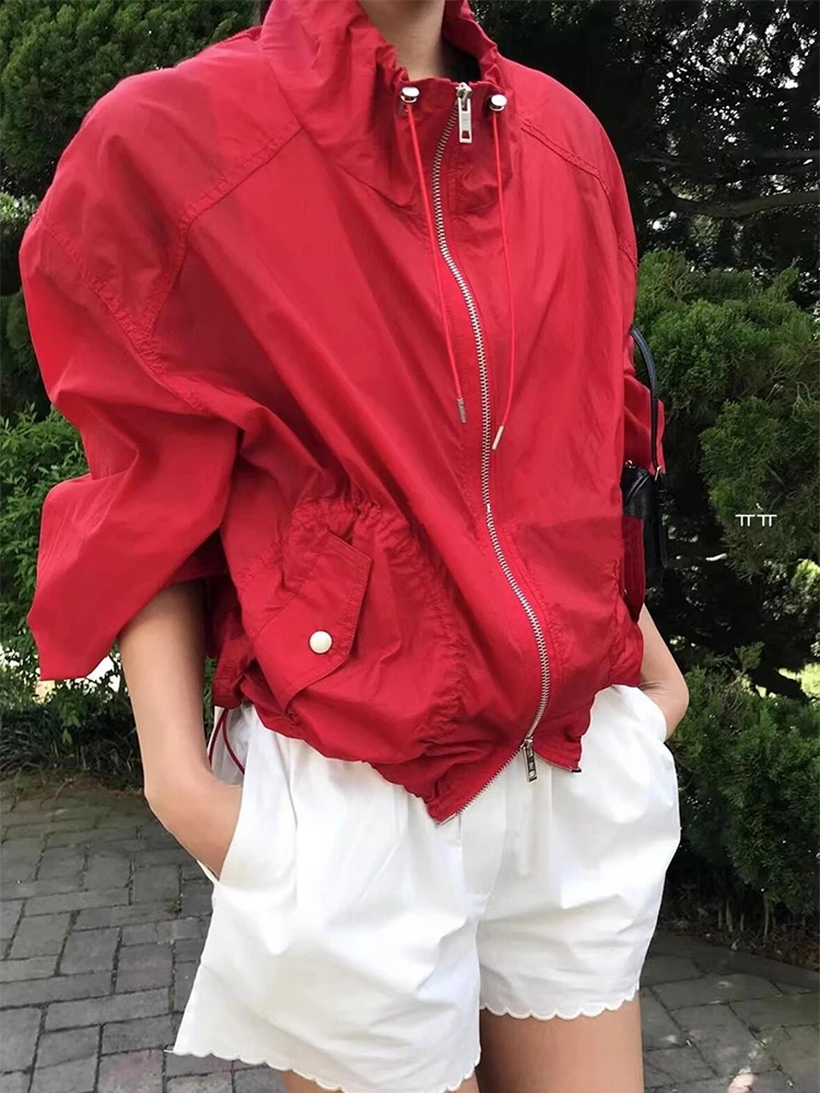 Корейская шикарная осенняя новинка, нишевая универсальная куртка с воротником-стойкой, повседневная тонкая куртка в стиле сафари на шнурке, солнцезащитное пальто
Корейская шикарная осенняя новинка, нишевая универсальная куртка с воротником-стойкой, повседневная тонкая куртка в стиле сафари на шнурке, солнцезащитное пальто