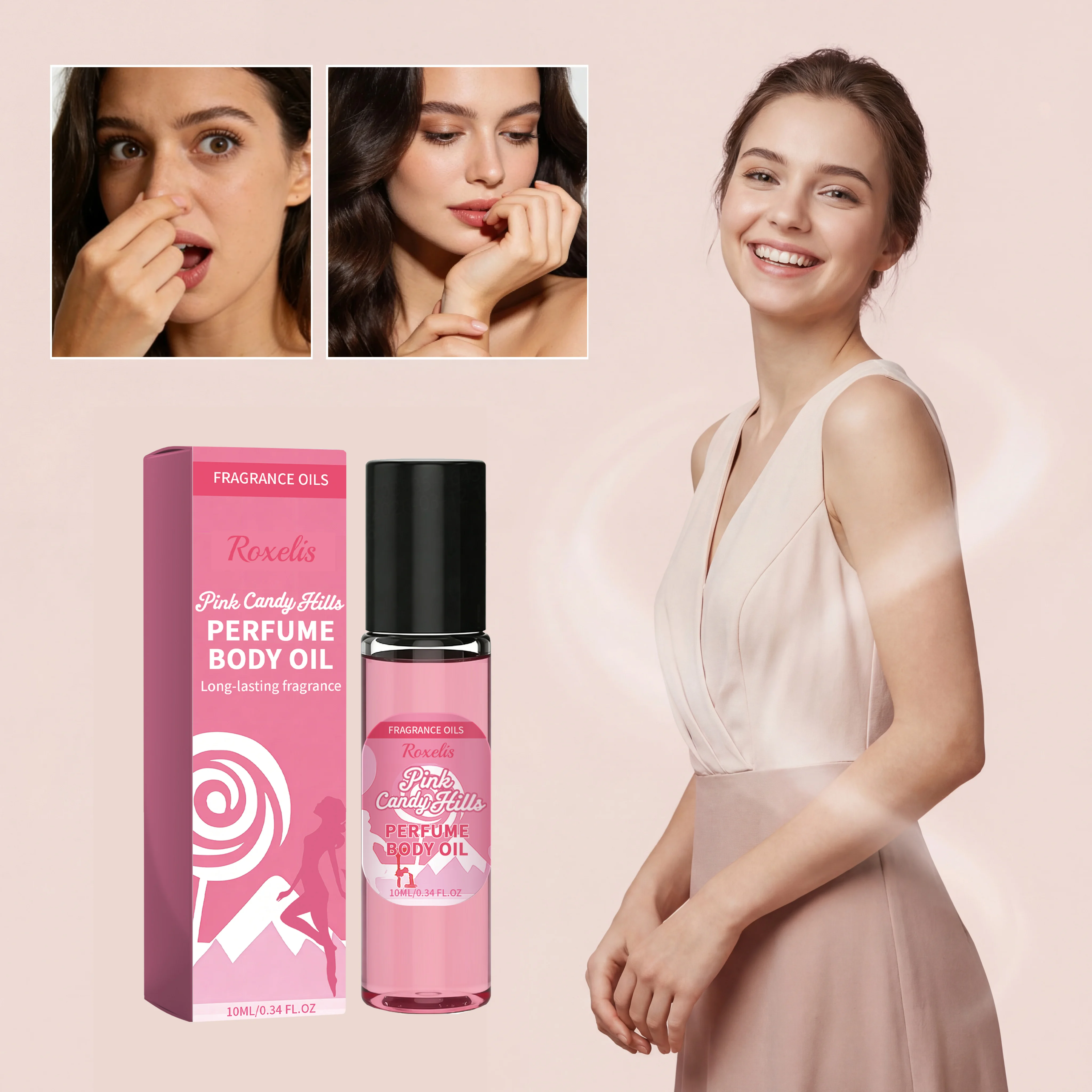 Roxelis Pink Candy Hills Perfume Body Oil 10ml Long Lasting Fragrance Oil Portable Roll-on Sweet Scent for Women
Roxelis Pink Candy Hills Perfume Body Oil 10ml Long Lasting Fragrance Oil Portable Roll-on Sweet Scent for Women