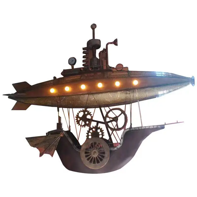 Retro industrial wind wrought iron airship aircraft creative pendant restaurant bar shed ceiling wall decoration pendant
Retro industrial wind wrought iron airship aircraft creative pendant restaurant bar shed ceiling wall decoration pendant