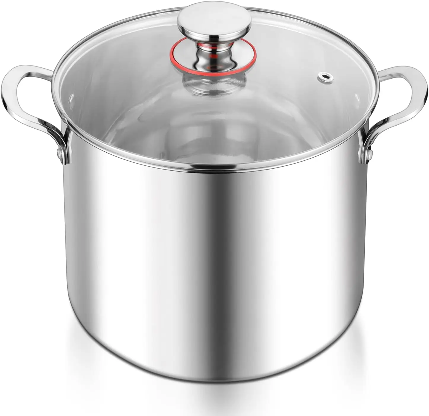12-Quart Stainless Steel Stock Pot with Lid, Induction Compatible Cookware for Soup Stew Cooking
12-Quart Stainless Steel Stock Pot with Lid, Induction Compatible Cookware for Soup Stew Cooking