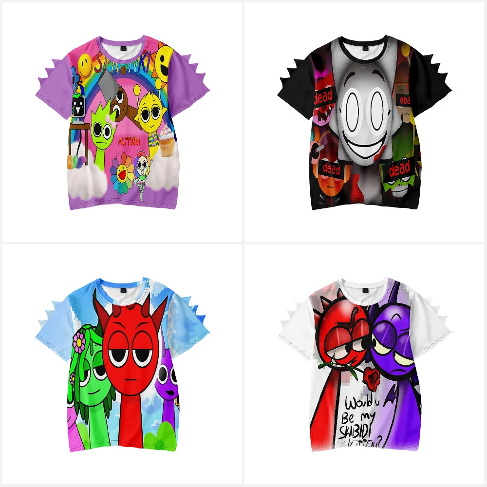 3D Sprunki t shirt T Shirt 3-14 years Tshirt Summer Kids Short Sleeve Boys Girls Tops Tees 2024
3D Sprunki t shirt T Shirt 3-14 years Tshirt Summer Kids Short Sleeve Boys Girls Tops Tees 2024