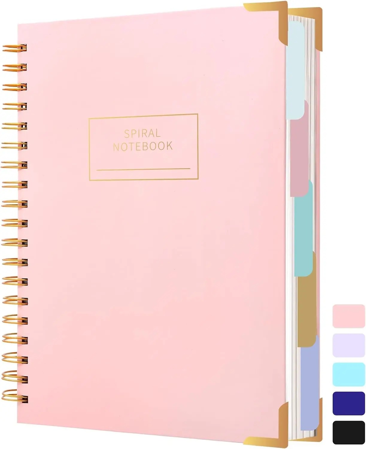 Hardcover Spiral Notebook for Work School, B5 Journal with Tabs Dividers, 5 Subject College Ruled, 240 Pages Lined Journal for
Hardcover Spiral Notebook for Work School, B5 Journal with Tabs Dividers, 5 Subject College Ruled, 240 Pages Lined Journal for