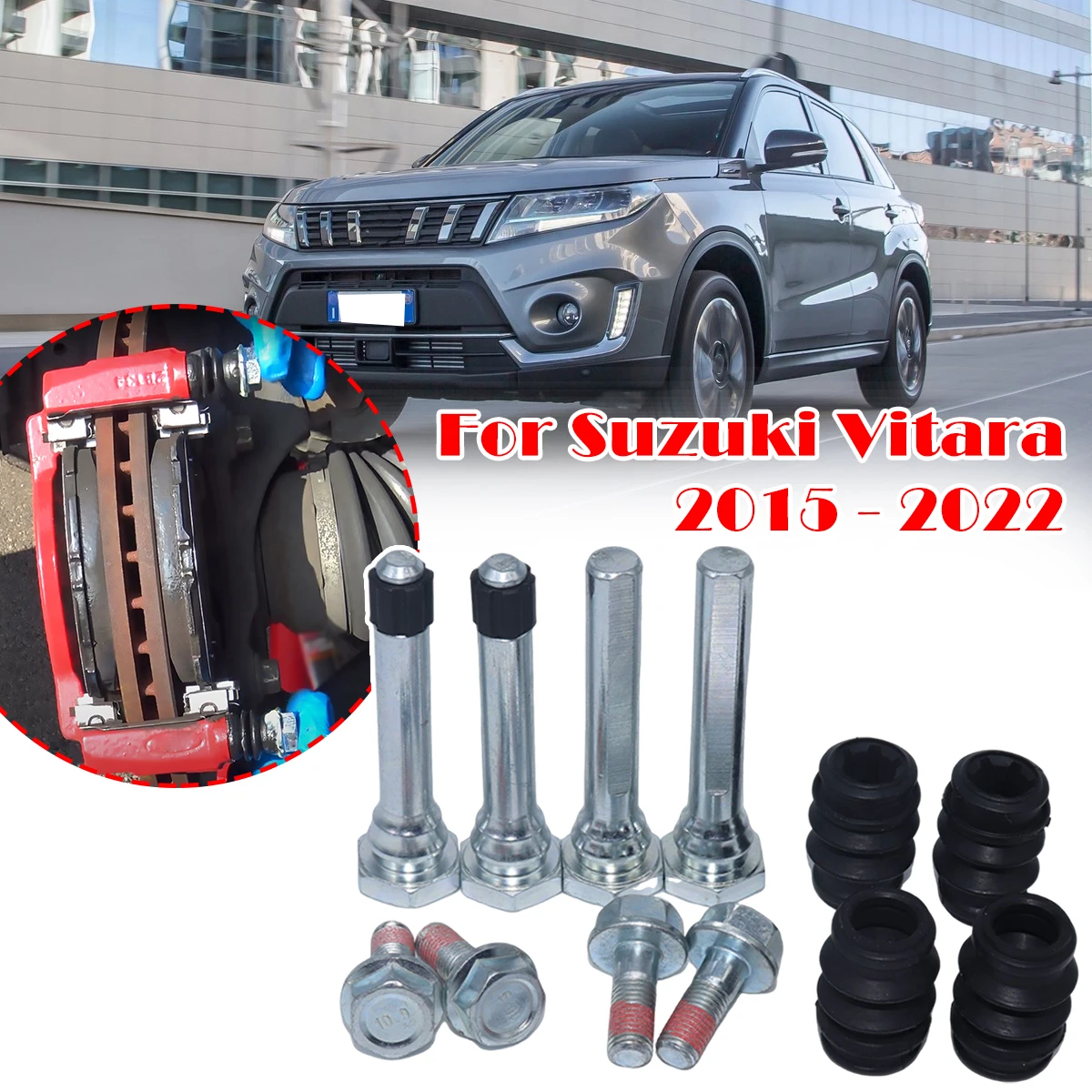 Front Rear Brake Caliper Slider Guide Pins Bolt For Suzuki Vitara 15-22 Left Right Disc Housing Rubber Bellows Sleeve Boot Seal
Front Rear Brake Caliper Slider Guide Pins Bolt For Suzuki Vitara 15-22 Left Right Disc Housing Rubber Bellows Sleeve Boot Seal