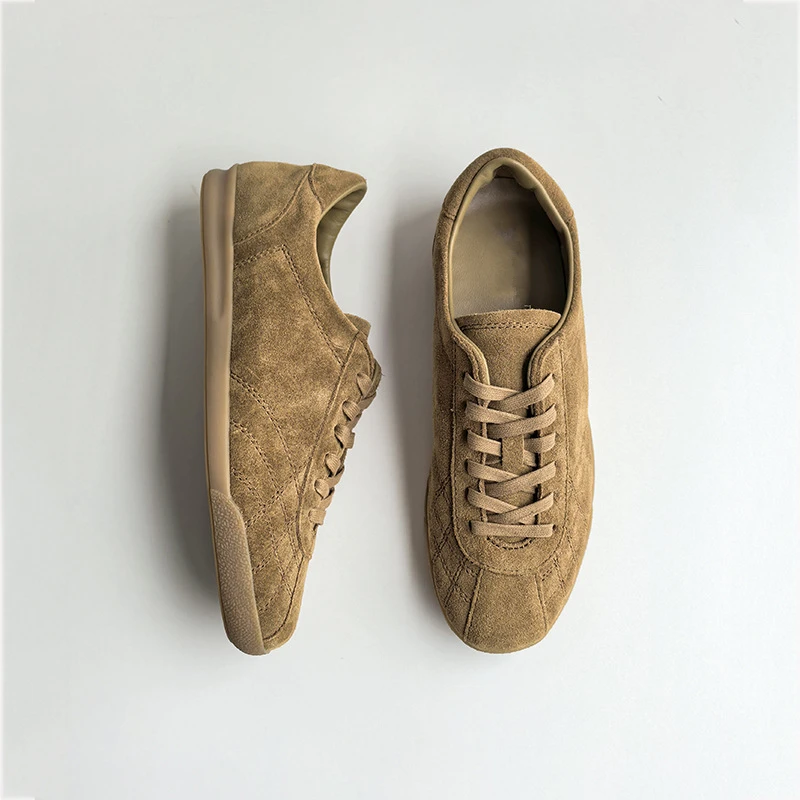 Dave&di Vintage Women's Shoes Comfortable Leather Lace-up Flat Sports Sneakers Casual Sneakers Shoes German Training Shoes Woman
Dave&di Vintage Women's Shoes Comfortable Leather Lace-up Flat Sports Sneakers Casual Sneakers Shoes German Training Shoes Woman