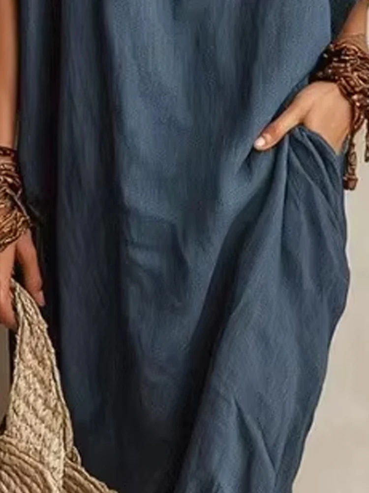 Women's Fashion Asymmetrical Off Shoulder Maxi Dress For Women Batwing Short Sleeve Irregular Split Hem Loose Vacation Dress
Women's Fashion Asymmetrical Off Shoulder Maxi Dress For Women Batwing Short Sleeve Irregular Split Hem Loose Vacation Dress
