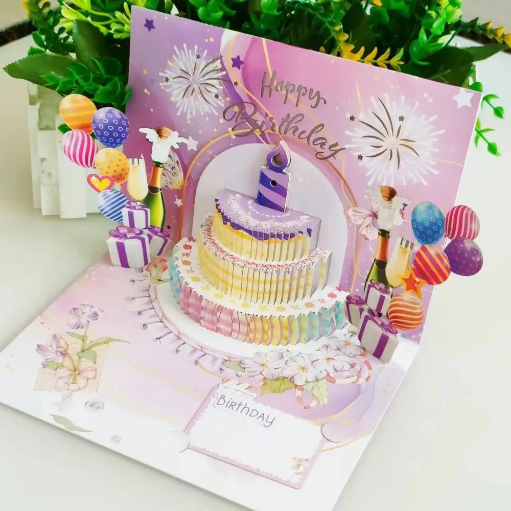 Musical and Light Happy Birthday Card Effect Hollow Paper Carving Birthday Cake Postcards Unique Cartoon Patterned
Musical and Light Happy Birthday Card Effect Hollow Paper Carving Birthday Cake Postcards Unique Cartoon Patterned