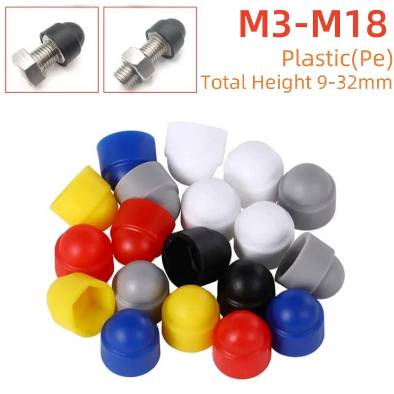 Hexagon Plastic PE Covers M3M4M5M6M8M10M12M14M16M18M20M22M24 Dome Protection Cap Exposed Hex Screw Protect Nut Bolts Six Colors
Hexagon Plastic PE Covers M3M4M5M6M8M10M12M14M16M18M20M22M24 Dome Protection Cap Exposed Hex Screw Protect Nut Bolts Six Colors