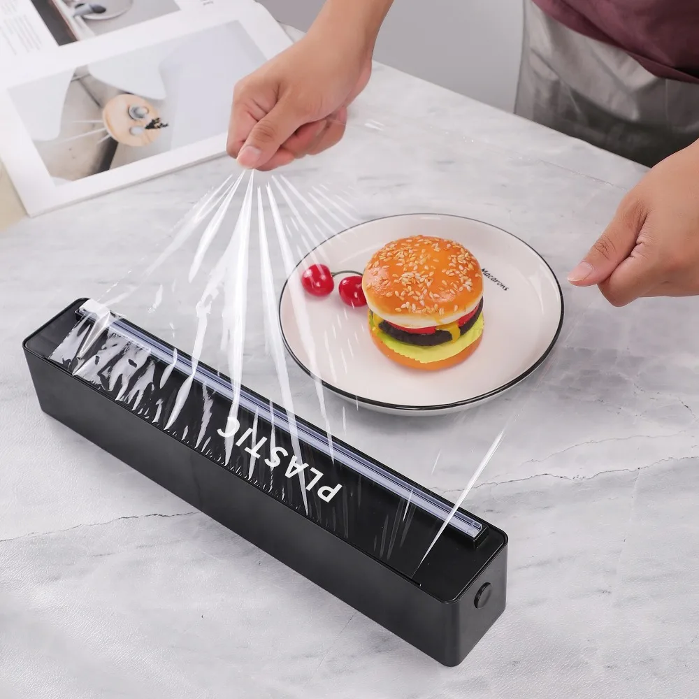 Magnetic/Suction Cup Food Cling Film Dispenser Plastic Wall Mounted Kitchen Cling Film Organizer Universal Household
Magnetic/Suction Cup Food Cling Film Dispenser Plastic Wall Mounted Kitchen Cling Film Organizer Universal Household