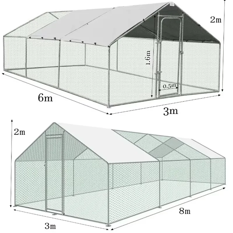 Wholesale Custom Size Large Metal Walk-in Enclosure Hen Run House Pet Layers Poultry Farming Cage Egg Chicken Coop
Wholesale Custom Size Large Metal Walk-in Enclosure Hen Run House Pet Layers Poultry Farming Cage Egg Chicken Coop