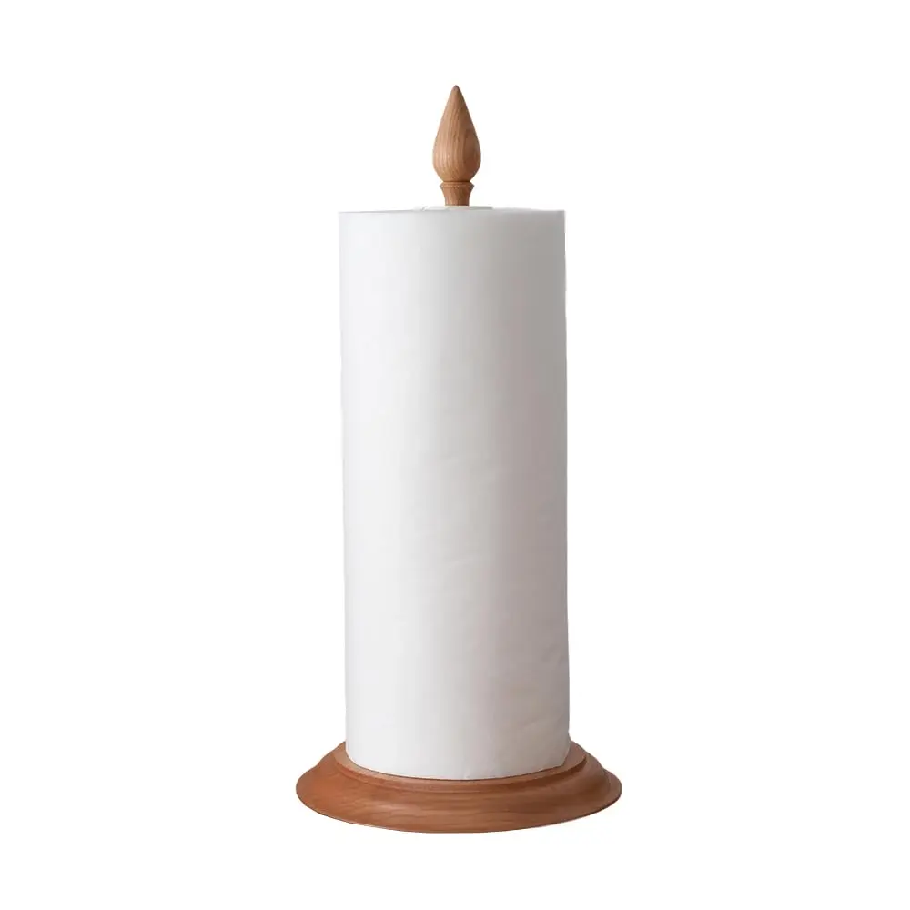 Wooden Freestanding Paper Towel Holder For Kitchen Countertop Cherry Wood Natural Grain Non-Toxic Finish
Wooden Freestanding Paper Towel Holder For Kitchen Countertop Cherry Wood Natural Grain Non-Toxic Finish