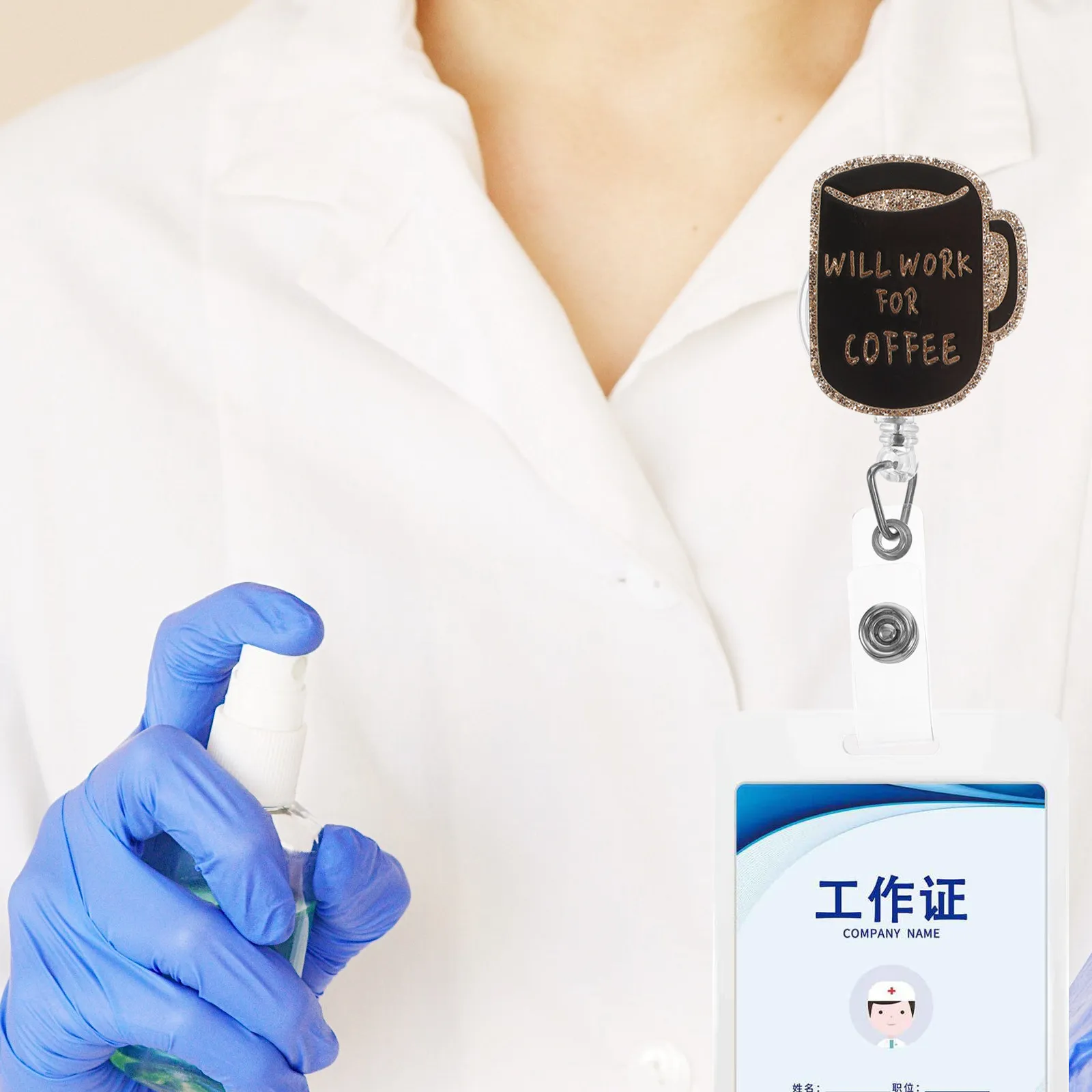 Rotatable Retractable Badge Reel Clip Acrylic Badge Holder for Nurses Students Staff Portable Id Card Holder
Rotatable Retractable Badge Reel Clip Acrylic Badge Holder for Nurses Students Staff Portable Id Card Holder