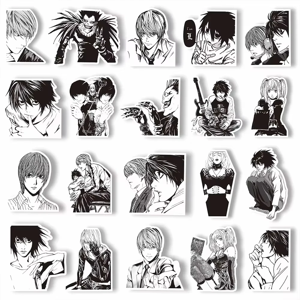 65PCS Anime Death Note Stickers Black White Decals Decoration DIY Scrapbook Luggage Laptop Suitcase Car Graffiti Gift
65PCS Anime Death Note Stickers Black White Decals Decoration DIY Scrapbook Luggage Laptop Suitcase Car Graffiti Gift