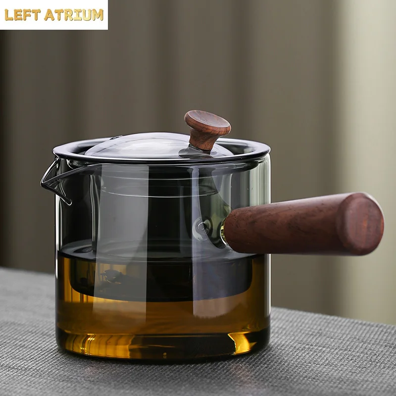 Solid wood side pot tea brewing kettle glass teapot household high borosilicate kettle kung fu tea set
Solid wood side pot tea brewing kettle glass teapot household high borosilicate kettle kung fu tea set