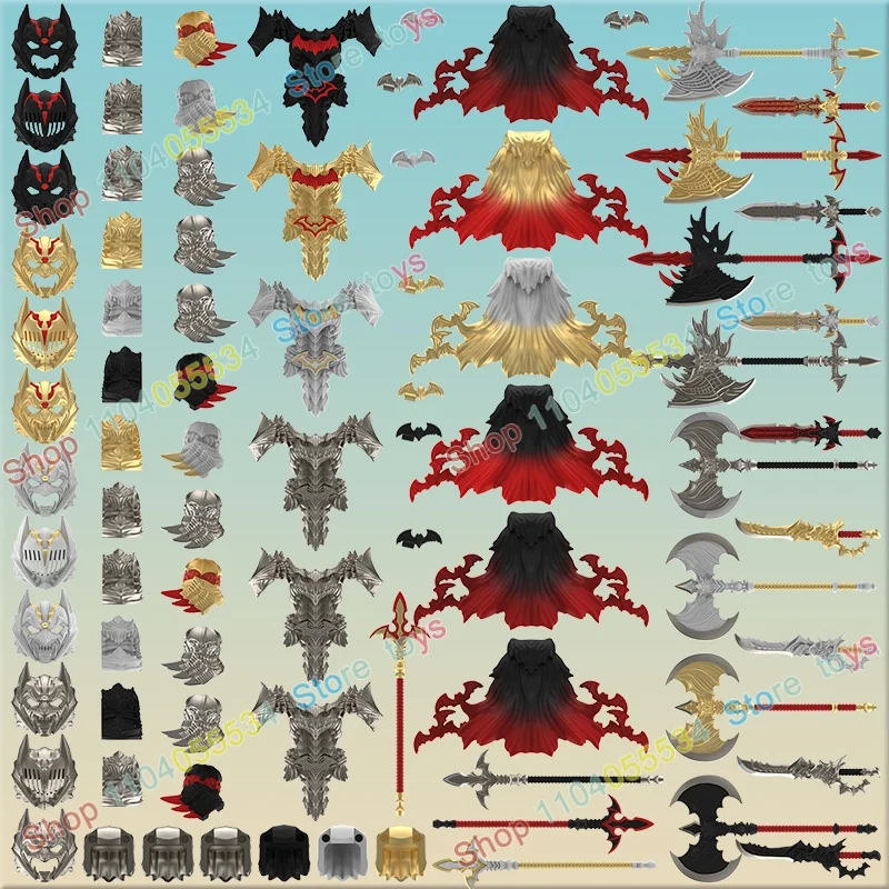 New Popular Anime Comic Characters Action Figures Armor Axes Building Blocks Assembly Accessories Children's Toys Gift LE18-23
New Popular Anime Comic Characters Action Figures Armor Axes Building Blocks Assembly Accessories Children's Toys Gift LE18-23