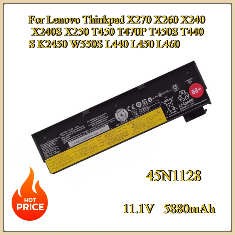 New CSMHY 45N1128 Laptop Battery For Lenovo Thinkpad X270 T450 T470P T450S T440S K2450 X260 X240 X240S X250 W550S L440 L450 L460
New CSMHY 45N1128 Laptop Battery For Lenovo Thinkpad X270 T450 T470P T450S T440S K2450 X260 X240 X240S X250 W550S L440 L450 L460