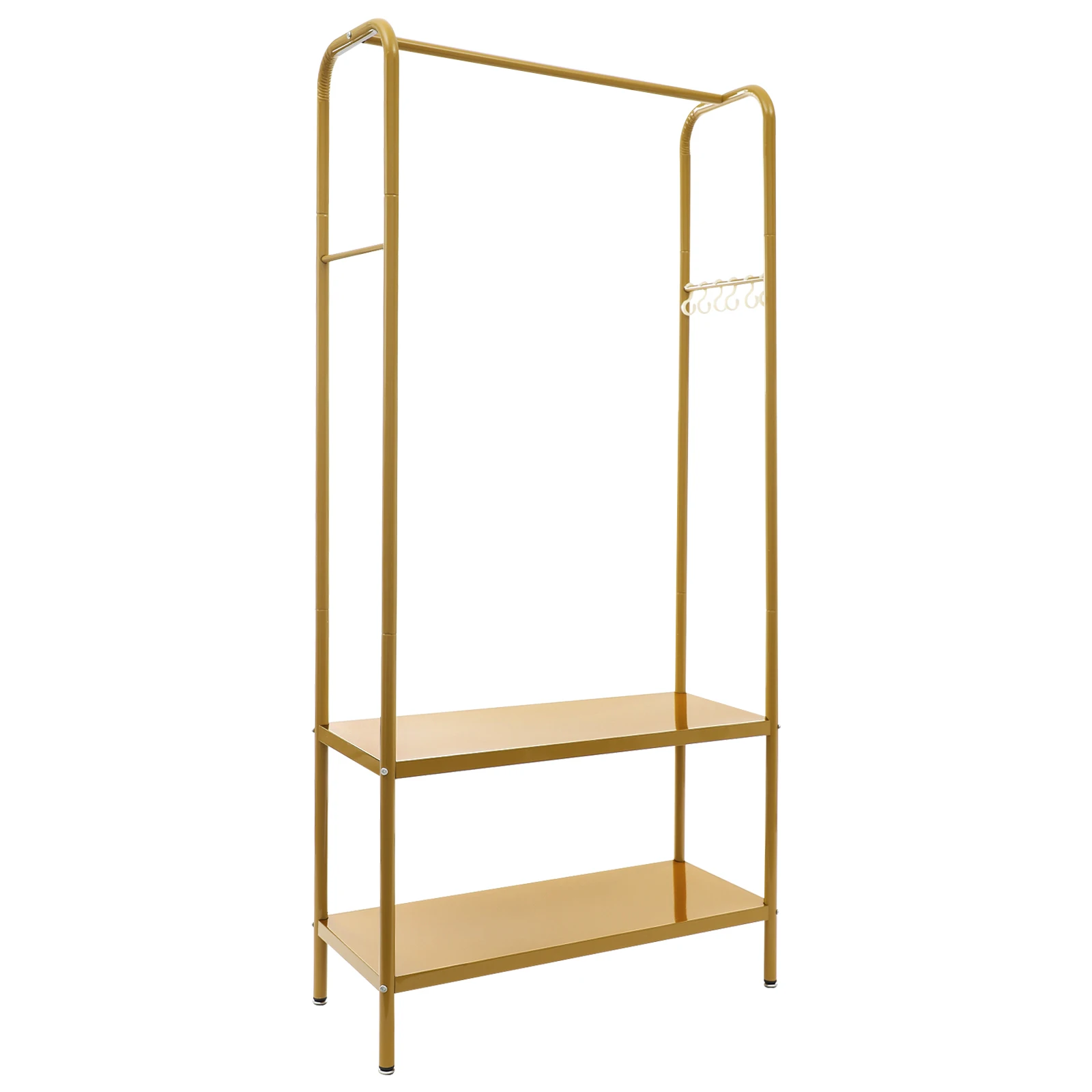 3-Tier Carbon Steel Clothes Rack Open Design with 6 Hooks, 66-110LBS Load, Adjustable Pads, for Bedroom and Store
3-Tier Carbon Steel Clothes Rack Open Design with 6 Hooks, 66-110LBS Load, Adjustable Pads, for Bedroom and Store