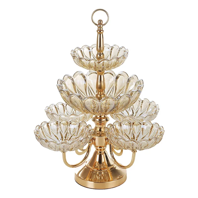 Glass Dry Candy Plate High-End Simple Modern Creative Living Room Coffee Table Double Layer Basin Table Decoration
Glass Dry Candy Plate High-End Simple Modern Creative Living Room Coffee Table Double Layer Basin Table Decoration