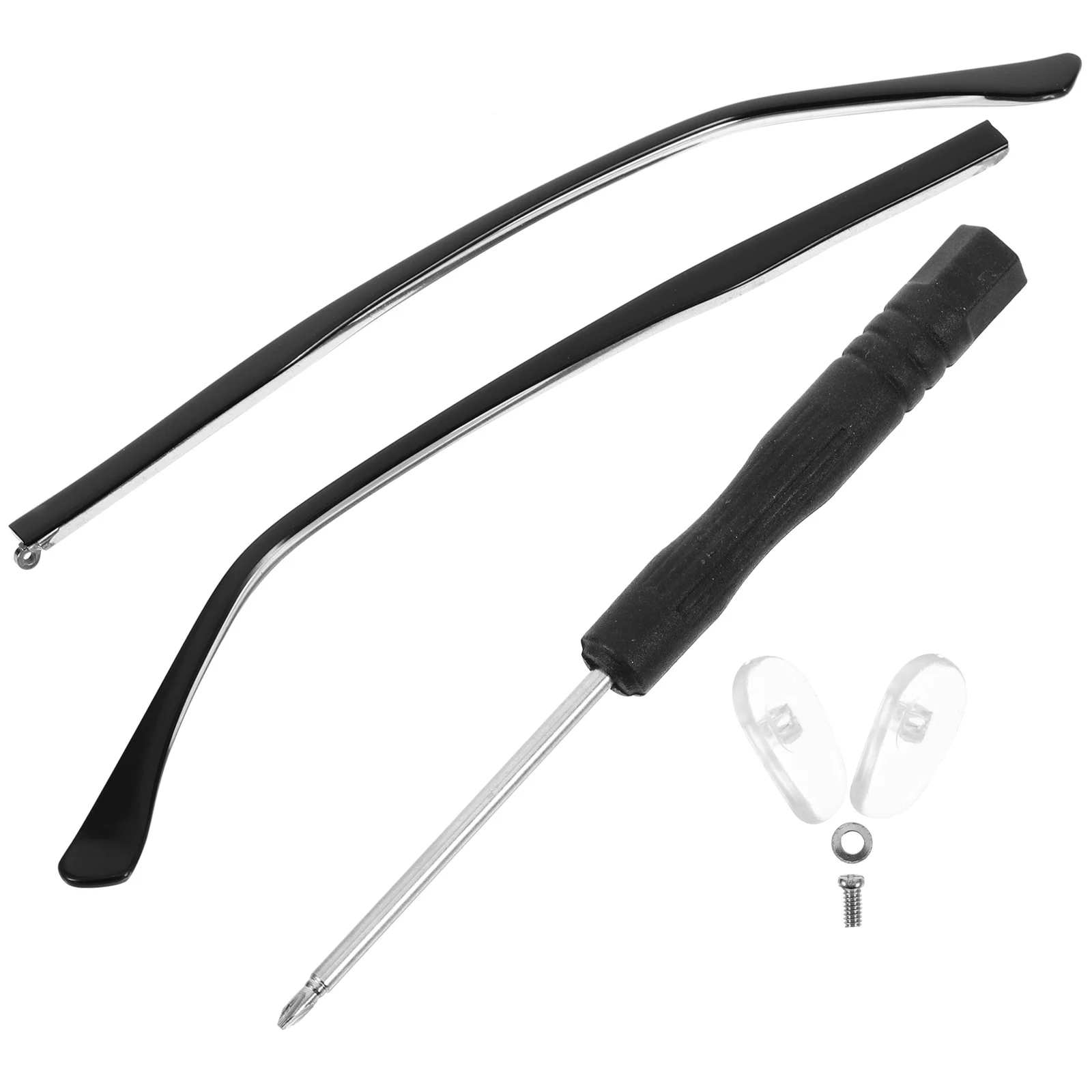 1Pair Universal Glasses Temple Replacement Sturdy Plastic Metal Eyeglass Arms Firm Stable Comfortable Useful for Most
1Pair Universal Glasses Temple Replacement Sturdy Plastic Metal Eyeglass Arms Firm Stable Comfortable Useful for Most