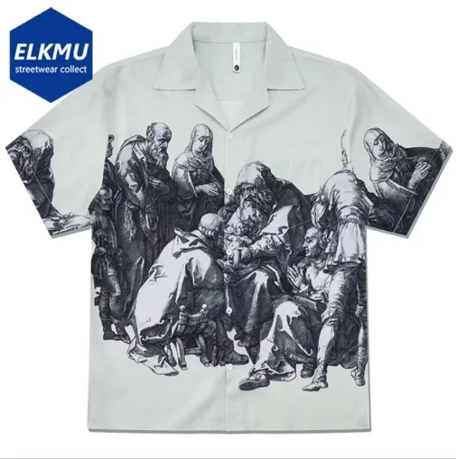 Vintage Shirts For Men Summer Loose Casual Short Sleeve Button Up Blouse Hip Hop Harajuku Oversized Streetwear Shirts S-5XL
Vintage Shirts For Men Summer Loose Casual Short Sleeve Button Up Blouse Hip Hop Harajuku Oversized Streetwear Shirts S-5XL