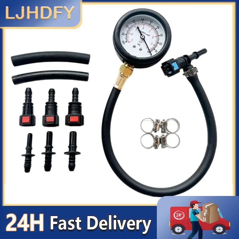 Fuel Pump Gas Pressure Tester Diagnostic Tool With Clear Display for Cars and Motorcycles with Quick Connector Easy Use
Fuel Pump Gas Pressure Tester Diagnostic Tool With Clear Display for Cars and Motorcycles with Quick Connector Easy Use