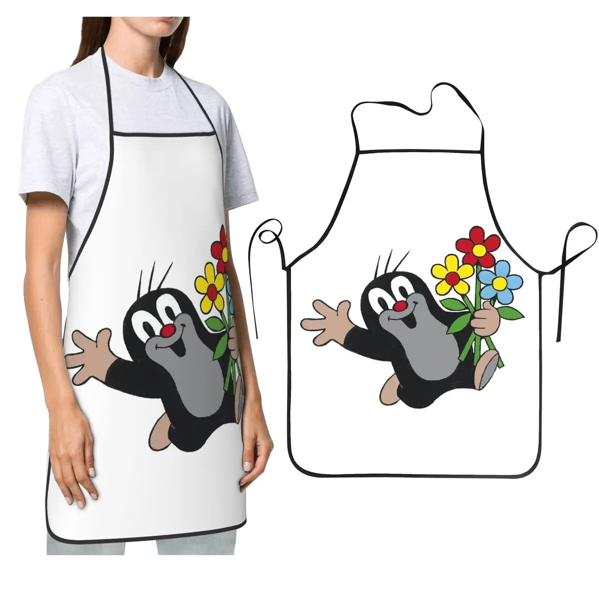 Милые фартуки Happy Mole Krtek для шеф-повара, кулинарии, кухни, нагрудник без рукавов, кухонный сарафан для уборки для женщин и мужчин, садоводства
Милые фартуки Happy Mole Krtek для шеф-повара, кулинарии, кухни, нагрудник без рукавов, кухонный сарафан для уборки для женщин и мужчин, садоводства