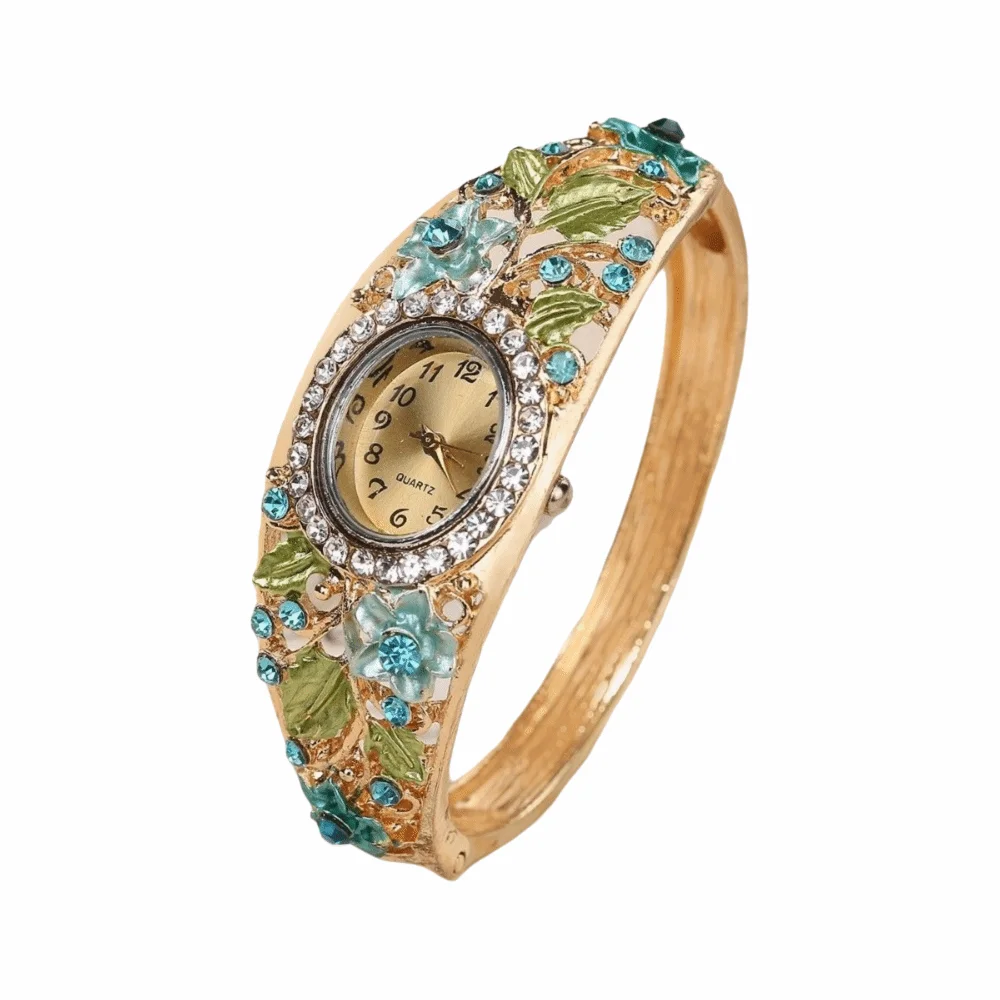 Round Dial Flower Butterfly Watch Quartz Movement Retro Rhinestone Bracelet Wristwatch Decorative Necklace Floral Watch Set
Round Dial Flower Butterfly Watch Quartz Movement Retro Rhinestone Bracelet Wristwatch Decorative Necklace Floral Watch Set