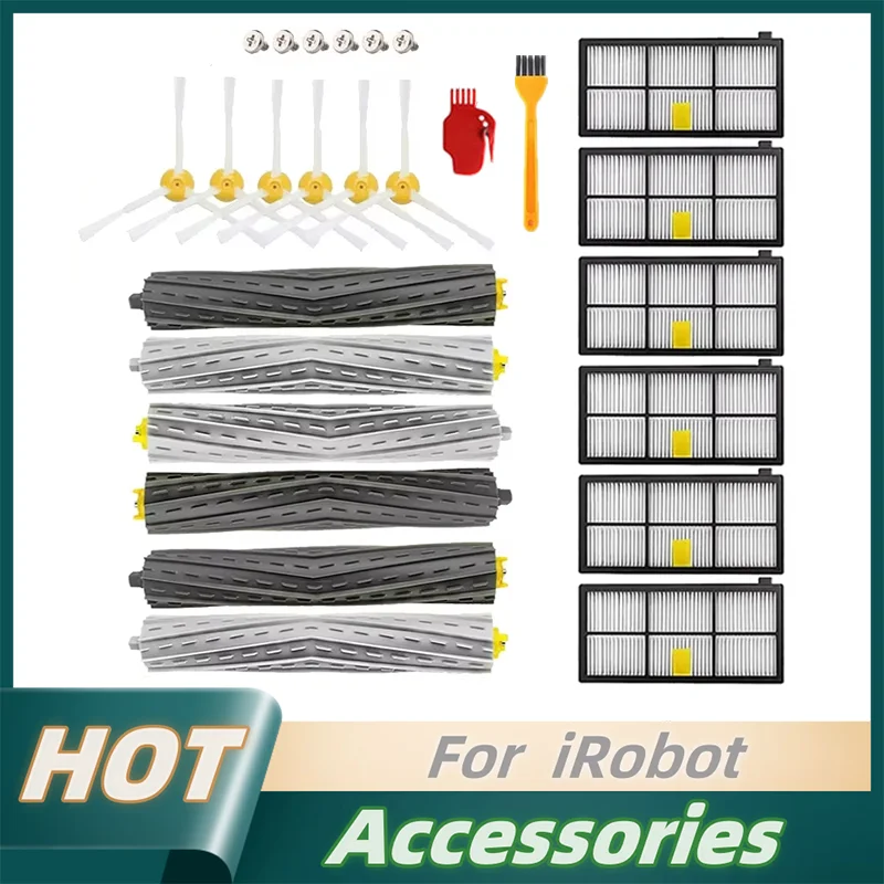 Main Side Brushes HEPA Filters For iRobot Roomba 800 900 Series 805 864 871 891 960 961 964 980 Vacuum Cleaner Parts Accessories
Main Side Brushes HEPA Filters For iRobot Roomba 800 900 Series 805 864 871 891 960 961 964 980 Vacuum Cleaner Parts Accessories
