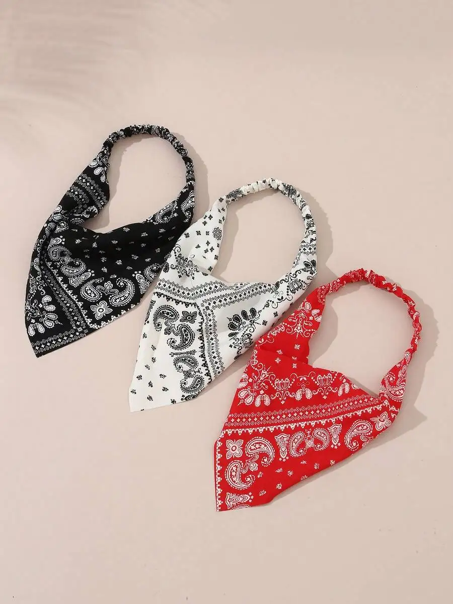 3pcs Womens Paisley Print Elastic Headbands Bandana Hair Accessories For Daily Festival Party Beach Summer
3pcs Womens Paisley Print Elastic Headbands Bandana Hair Accessories For Daily Festival Party Beach Summer
