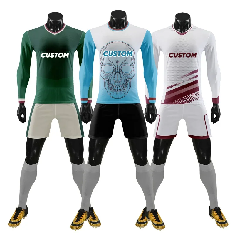 Custom Personalized Full Sublimation Long Sleeve Football Uniform Winter Training Soccer Jersey Outdoor Football Jersey WO-X1048
Custom Personalized Full Sublimation Long Sleeve Football Uniform Winter Training Soccer Jersey Outdoor Football Jersey WO-X1048