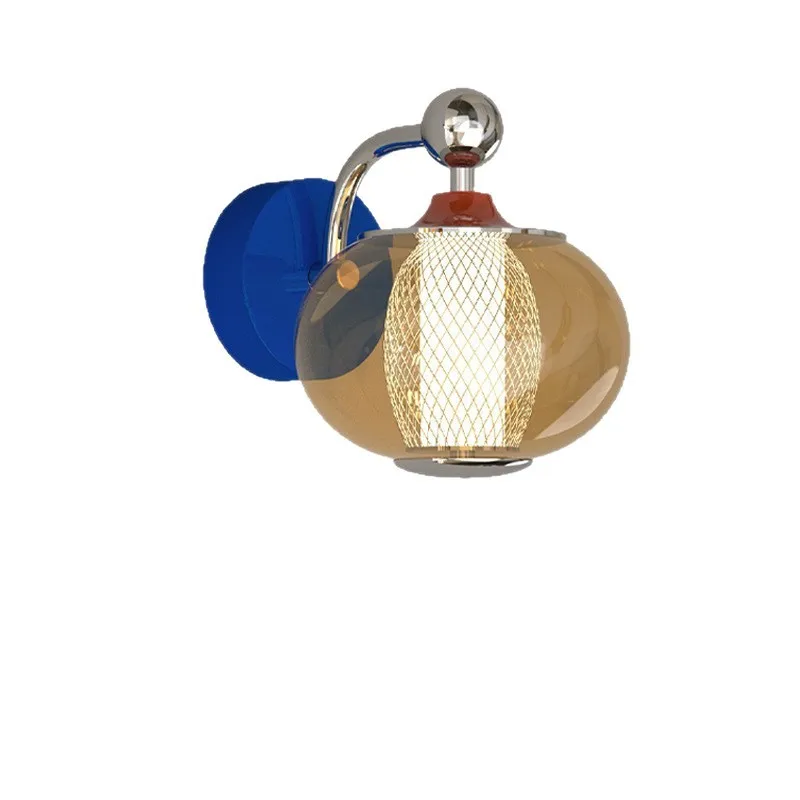 Wall lamp bedroom bedside lamp dopamine blue red living room background wall designer lamp
Wall lamp bedroom bedside lamp dopamine blue red living room background wall designer lamp