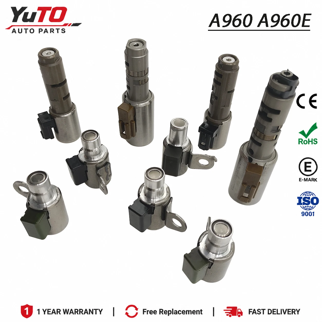 A960 A960E 6-Speed Transmission Solenoid 9PCS For Lexus IS250 GS300 IS300 2005-2013 Single Solenoid Compatible with A760E AB60E
A960 A960E 6-Speed Transmission Solenoid 9PCS For Lexus IS250 GS300 IS300 2005-2013 Single Solenoid Compatible with A760E AB60E