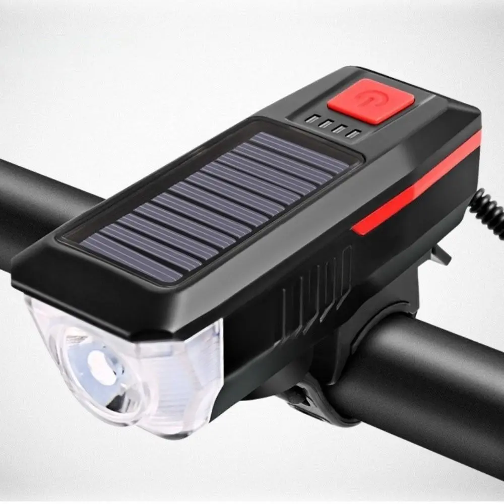 USB Rechargeable Solar Bicycle Light 3 Modes Power Display Bike Headlight Strong Light with Horn Night Riding Headlight Camping
USB Rechargeable Solar Bicycle Light 3 Modes Power Display Bike Headlight Strong Light with Horn Night Riding Headlight Camping