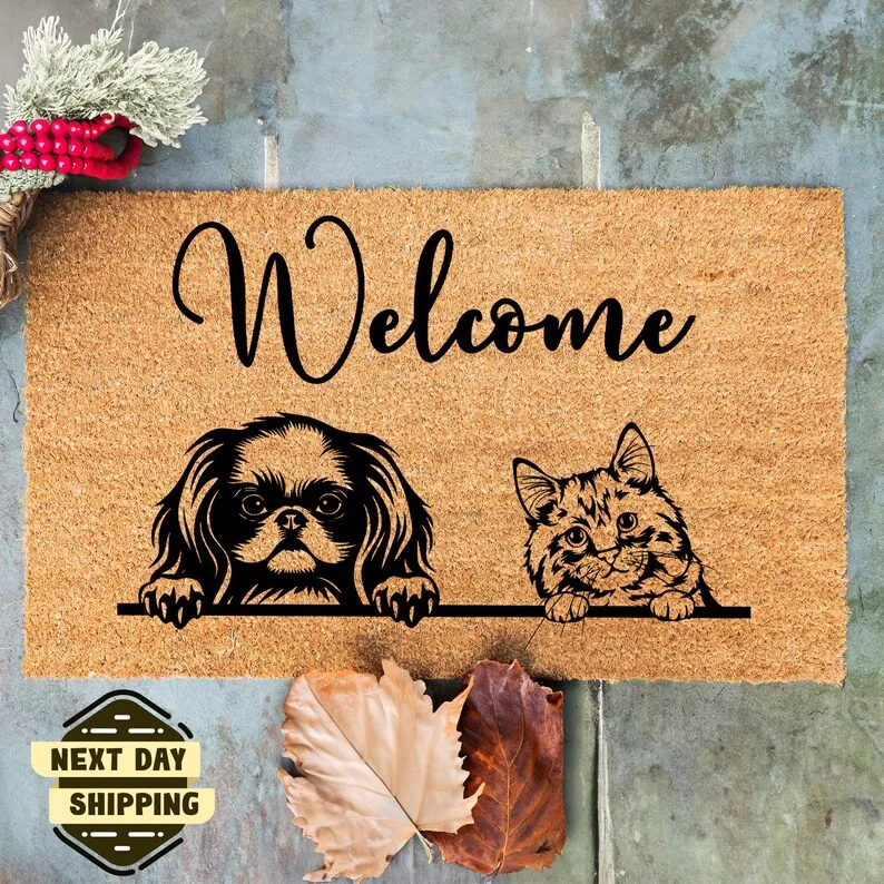 Personalized Dog and Cat Gift Welcome Mat Coir Anti-slip Absorbent Rugs Cats and Dogs Custom Doormat Cat Dog Breeds Door Decor
Personalized Dog and Cat Gift Welcome Mat Coir Anti-slip Absorbent Rugs Cats and Dogs Custom Doormat Cat Dog Breeds Door Decor