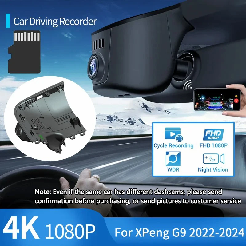 Автомобильный видеорегистратор 4K 2160P, видеорегистратор, видеорегистратор Plug and Play, записывающее устройство для вождения для XPeng G9 2022 2023 2024, аксессуары для стайлинга автомобилей
Автомобильный видеорегистратор 4K 2160P, видеорегистратор, видеорегистратор Plug and Play, записывающее устройство для вождения для XPeng G9 2022 2023 2024, аксессуары для стайлинга автомобилей