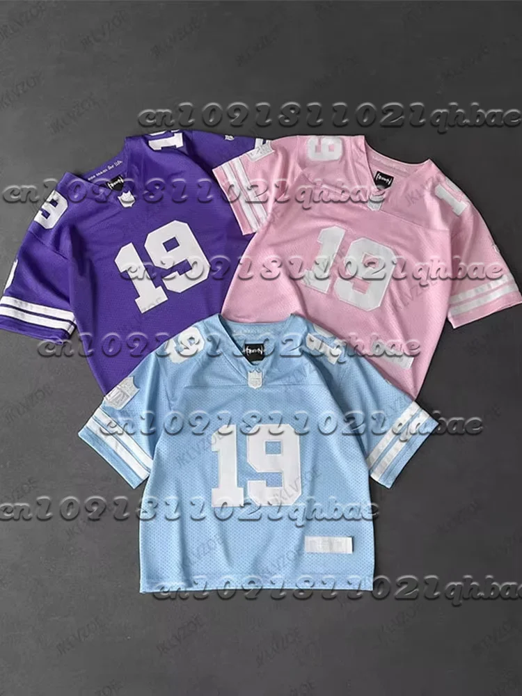 New Summer Women Football Jerseys Y2k Casual Loose V-Neck T-Shirts Harajuku Short Sleeve Streetwear Breathable Unisex Tops
New Summer Women Football Jerseys Y2k Casual Loose V-Neck T-Shirts Harajuku Short Sleeve Streetwear Breathable Unisex Tops