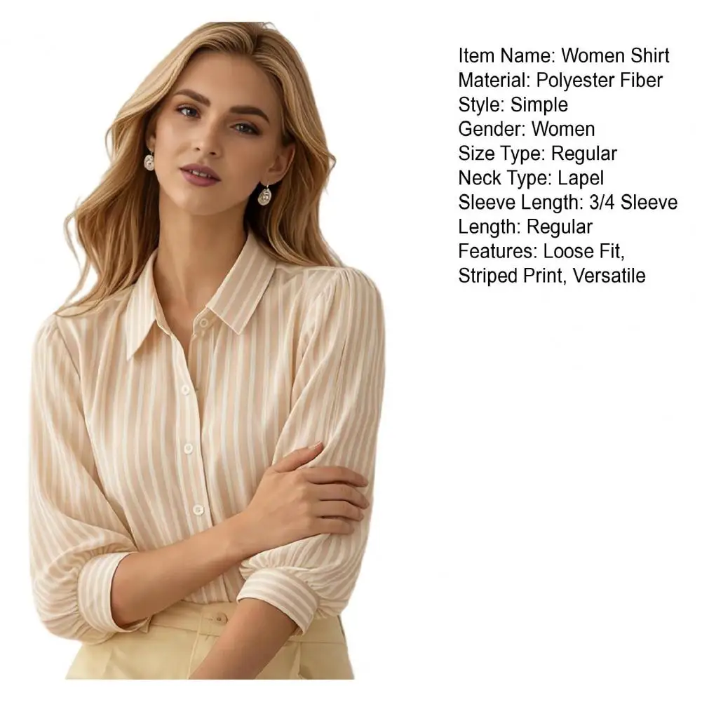 2026 Summer New Women Chiffon Blouse Casual Loose Turn Down Collar Classic Striped Shirts Versatile Long Sleeved Old Money Shirt
2026 Summer New Women Chiffon Blouse Casual Loose Turn Down Collar Classic Striped Shirts Versatile Long Sleeved Old Money Shirt