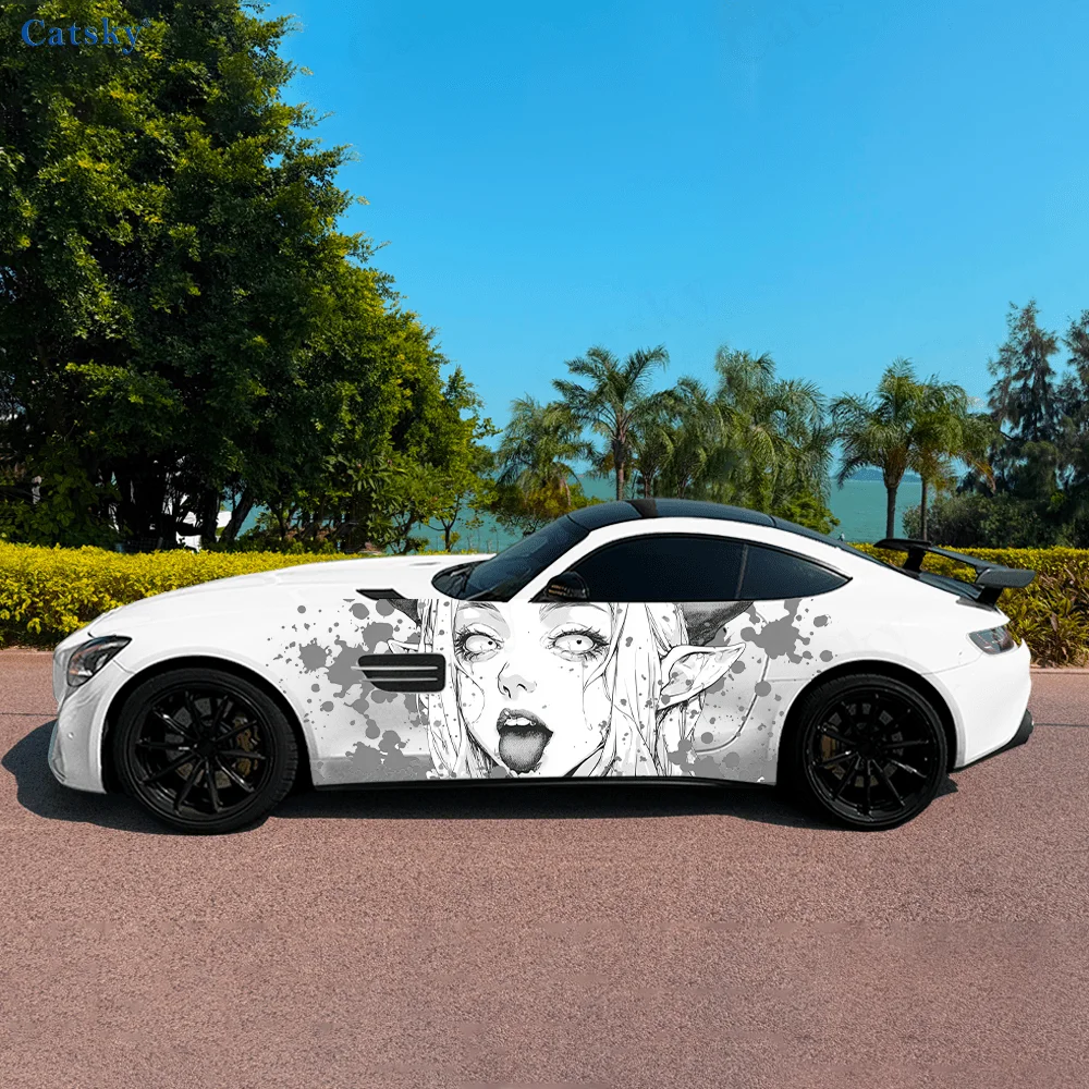 Наклейка-граффити с изображением эльфа с заостренными ушами и выставленным языком для автомобиля и грузовика, прочная, устойчивая к выцветанию, легко наклеивается и снимается.
Наклейка-граффити с изображением эльфа с заостренными ушами и выставленным языком для автомобиля и грузовика, прочная, устойчивая к выцветанию, легко наклеивается и снимается.