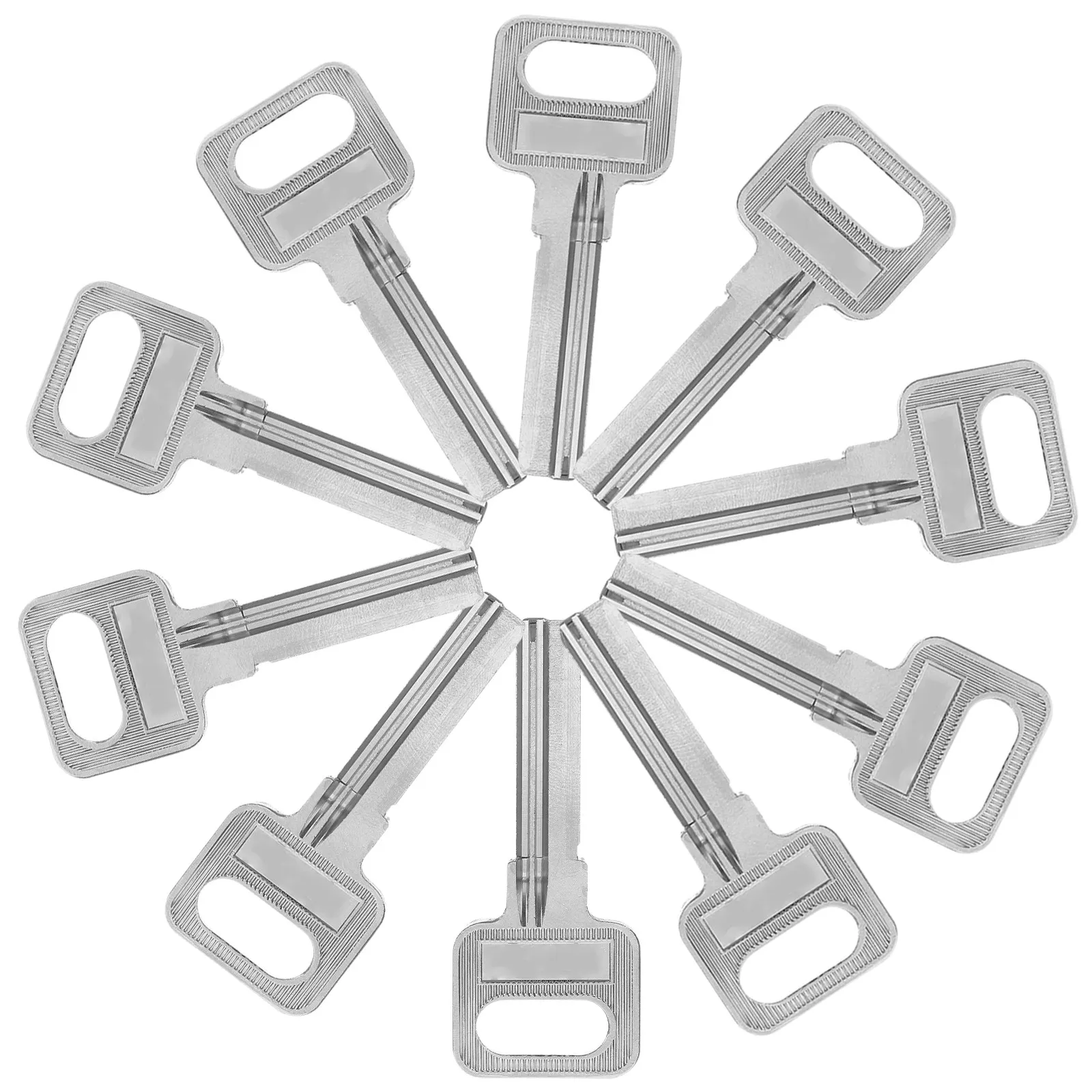 10Pcs Key Blanks 32Mm Iron Blank Keys for Door Locks Padlocks Cabinets Home Safe Motorcycle Copy Replacement Parts Bulk Assorted
10Pcs Key Blanks 32Mm Iron Blank Keys for Door Locks Padlocks Cabinets Home Safe Motorcycle Copy Replacement Parts Bulk Assorted