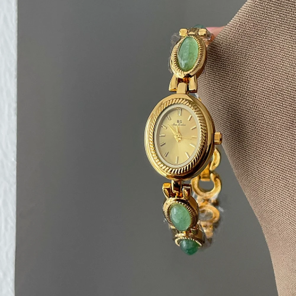 Fashion temperament minimalist luxury disc all in one jade bracelet with quartz women's watch
Fashion temperament minimalist luxury disc all in one jade bracelet with quartz women's watch