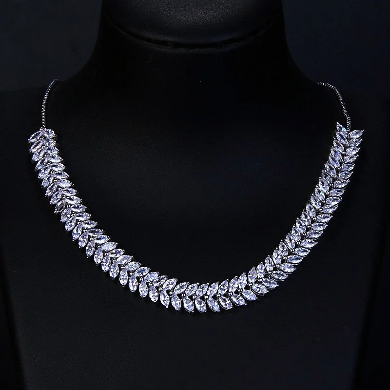 New Arrival Olive Shape Zircon Necklace, Adjustable Draw Box Chain, Fashion Clavicle Chain for Women
New Arrival Olive Shape Zircon Necklace, Adjustable Draw Box Chain, Fashion Clavicle Chain for Women