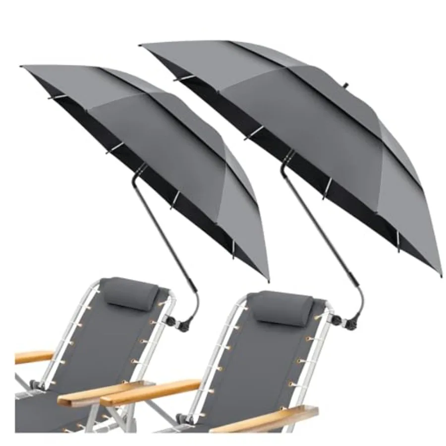 2 Pack 48.6 Double Canopy Beach Umbrella with Clamp UPF50+ Portable Outdoor Shade for Patio Golf Carts Camping Wheelchair Acces
2 Pack 48.6 Double Canopy Beach Umbrella with Clamp UPF50+ Portable Outdoor Shade for Patio Golf Carts Camping Wheelchair Acces