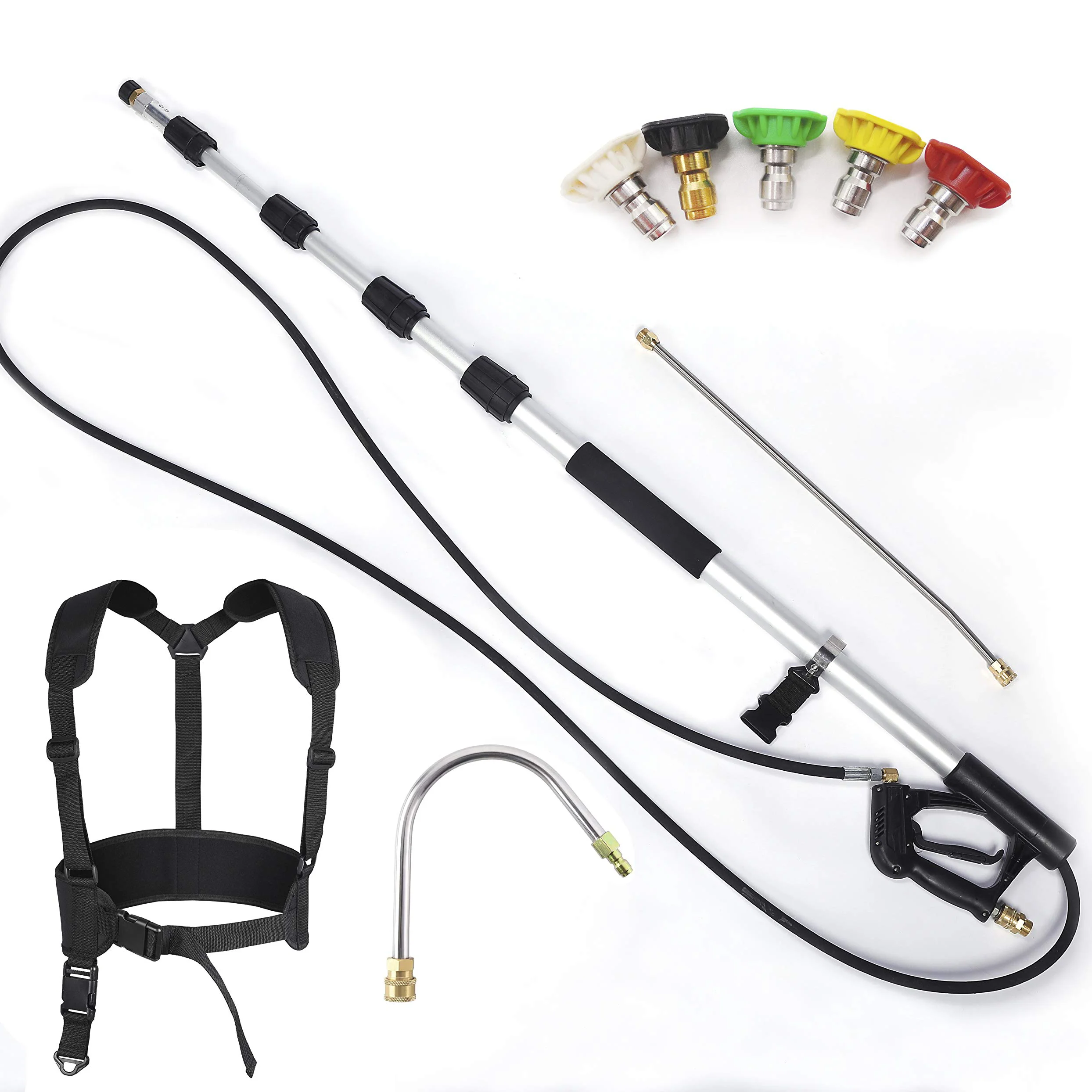 4000 psi Commercial Grade Telescoping Spray Wand for Pressure Washers With Belt
4000 psi Commercial Grade Telescoping Spray Wand for Pressure Washers With Belt