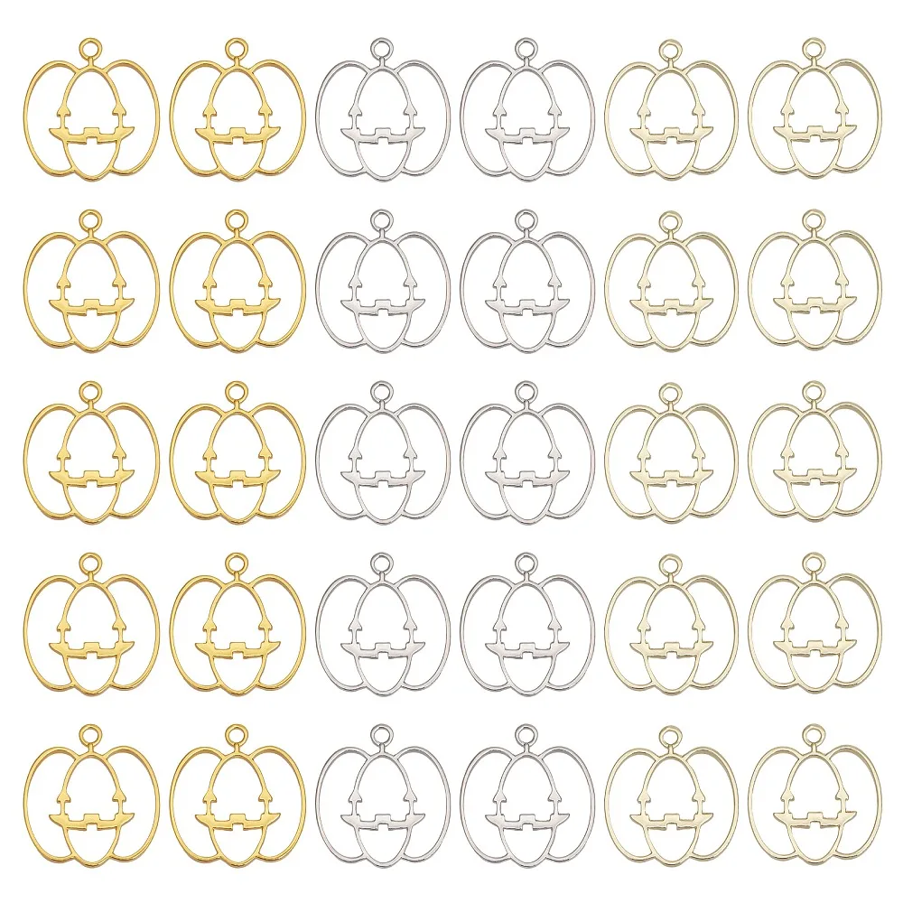 30Pcs 3 Colors Autumn Plating Alloy Open Back Bezel Pendants Pumpkin Charms with Face For DIY UV Resin Epoxy Resin
30Pcs 3 Colors Autumn Plating Alloy Open Back Bezel Pendants Pumpkin Charms with Face For DIY UV Resin Epoxy Resin
