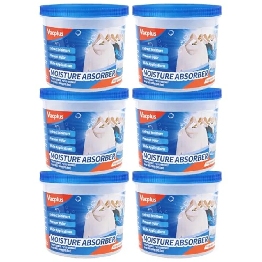 Refillable Moisture Absorbers for Closet - Fast-Acting Crystal Dehumidifier for Bathroom, RV and Basement, 10.5 oz Humidity Abs
Refillable Moisture Absorbers for Closet - Fast-Acting Crystal Dehumidifier for Bathroom, RV and Basement, 10.5 oz Humidity Abs