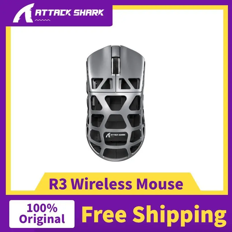 Attack Shark R3 8 кГц Беспроводная легкая трехрежимная мышь из магниевого сплава Paw3395 Bluetooth игровая мышь ПК периферийные устройства подарки
Attack Shark R3 8 кГц Беспроводная легкая трехрежимная мышь из магниевого сплава Paw3395 Bluetooth игровая мышь ПК периферийные устройства подарки