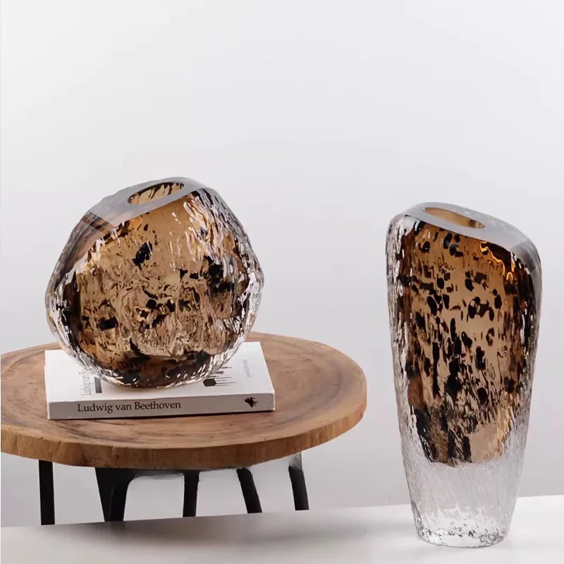 Premium pure handmade glass vase tiger pattern flower ware fruit plate set volcanic stone crystal flower ware sales
Premium pure handmade glass vase tiger pattern flower ware fruit plate set volcanic stone crystal flower ware sales