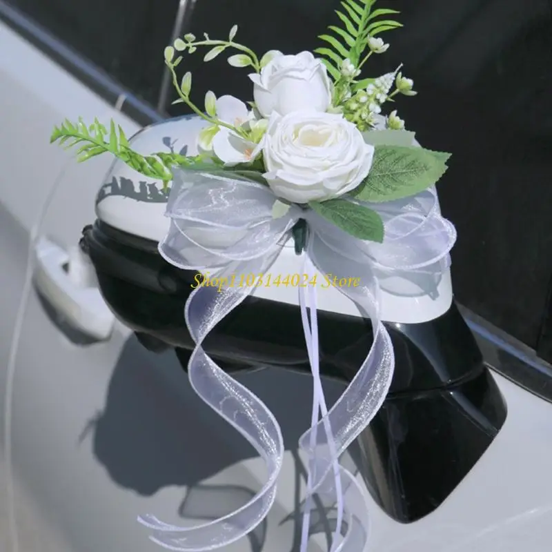 N5KE Attractive Blue Cloth Flower Mirror Ornament For Bridal Car Multi-Season Resistant Wedding Ceremony Accessory
N5KE Attractive Blue Cloth Flower Mirror Ornament For Bridal Car Multi-Season Resistant Wedding Ceremony Accessory