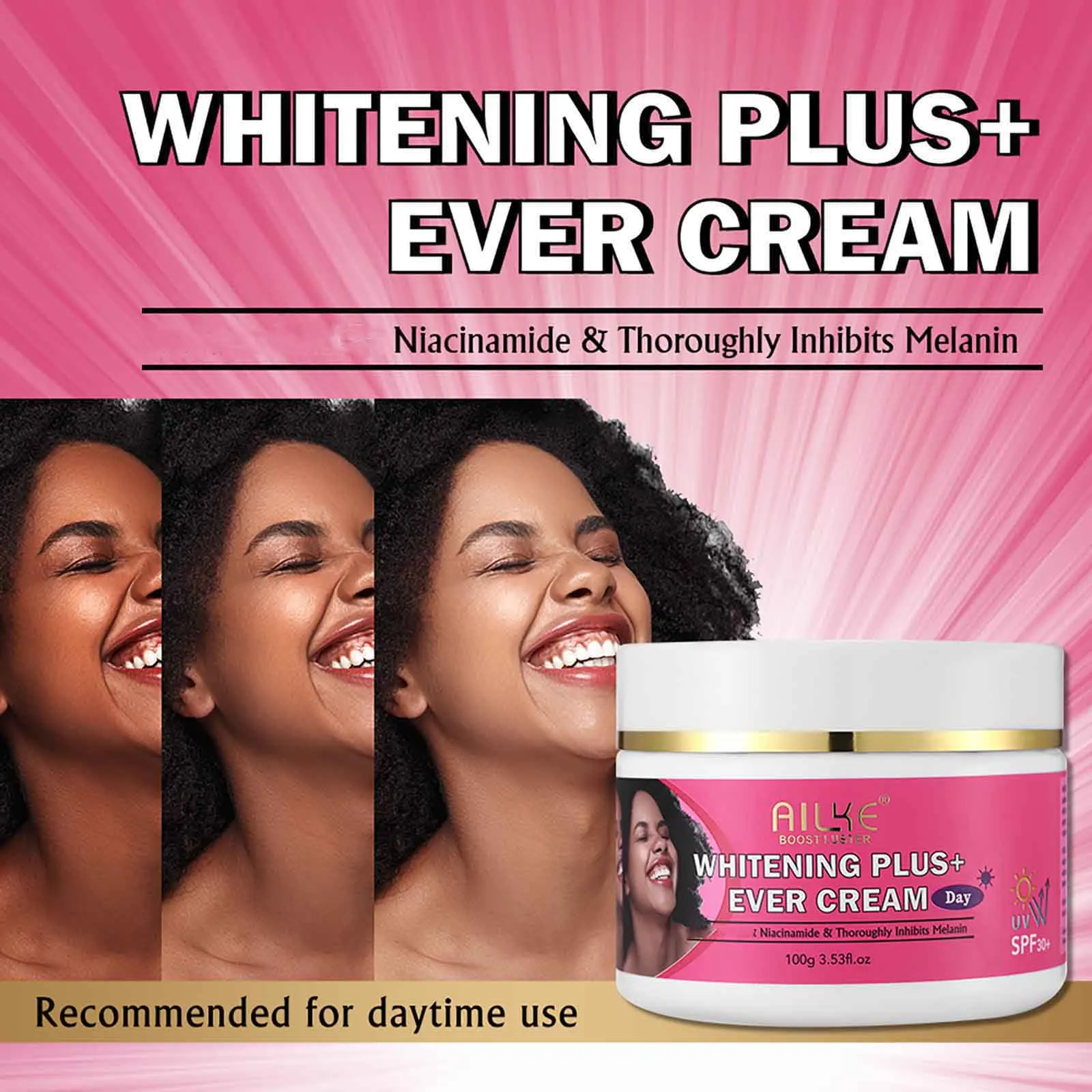 AILKE Whitening Facial Cream, Lightening With Nicotinamide, Reduce Dark Spots, Melanin, Pigmentation, for All Skin Types, 100ml
AILKE Whitening Facial Cream, Lightening With Nicotinamide, Reduce Dark Spots, Melanin, Pigmentation, for All Skin Types, 100ml