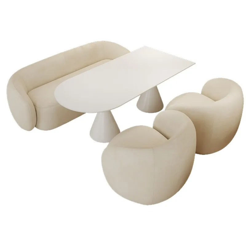Sofa rest Reception Cream Wind Wedding Shop Negotiation Beauty Salon Table and Chair Combination Set
Sofa rest Reception Cream Wind Wedding Shop Negotiation Beauty Salon Table and Chair Combination Set